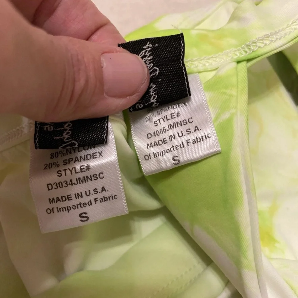 Dippin' Daisy's Neon Green Tie-Dye Bikini